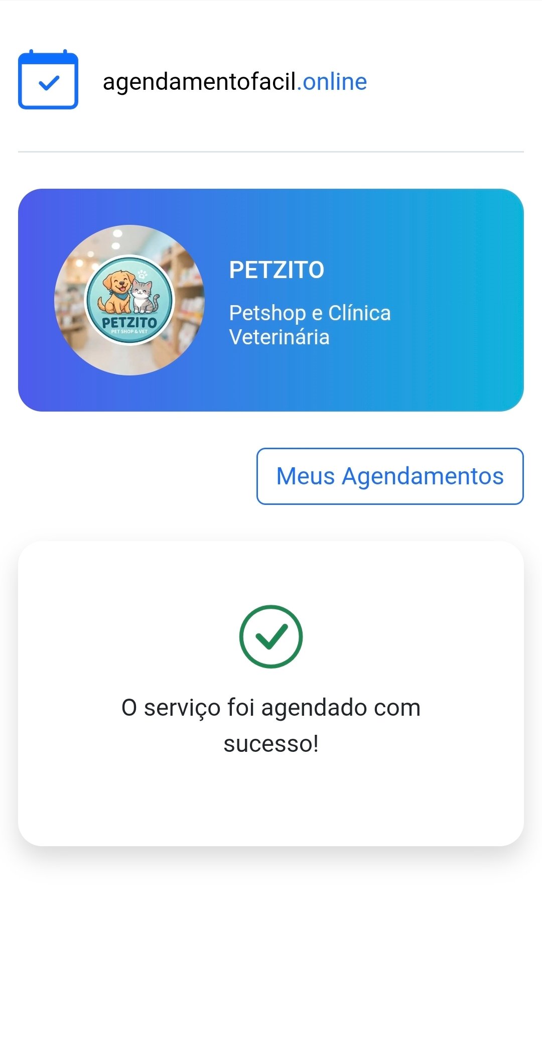 Tela do aplicativo
